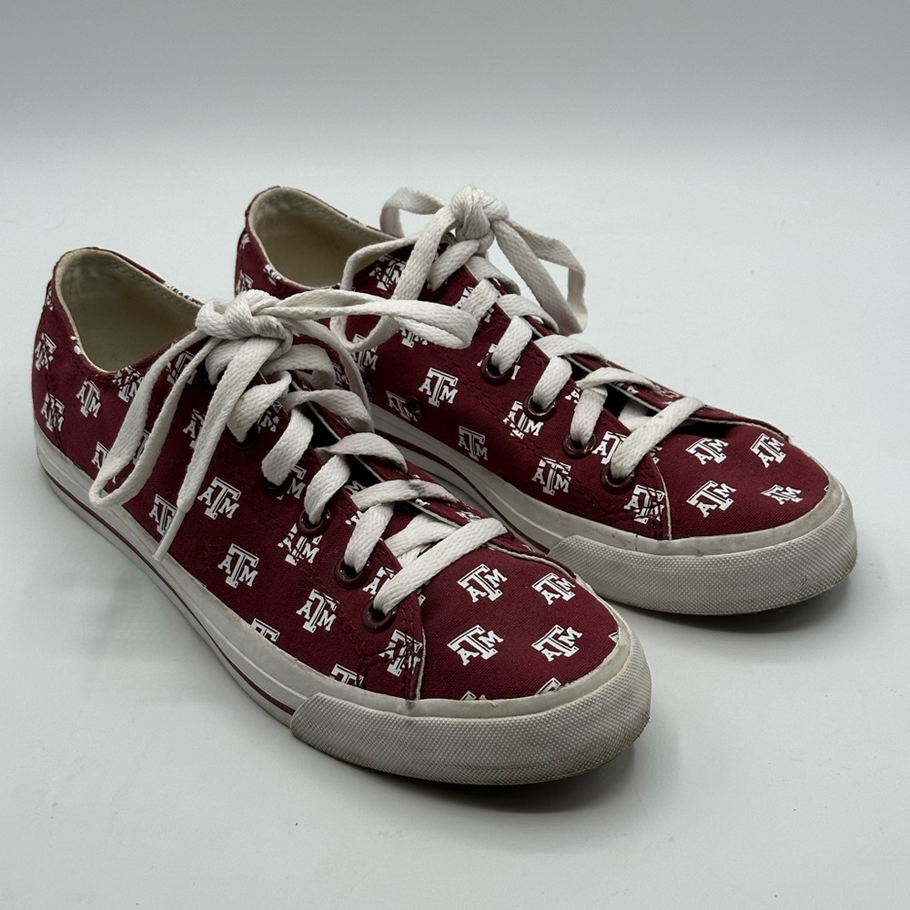 Row One Texas A&M Aggies Oxford Lace-Up Unisex Collegiate Sneakers Size 6